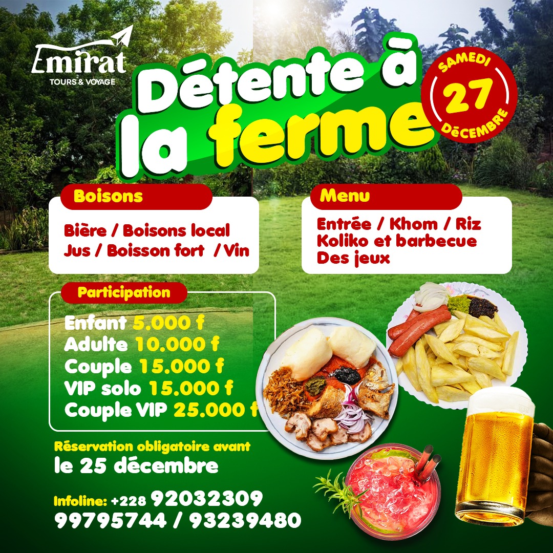 DÉTENTE À LA FERME BY EMIRAT TOURS & VOYAGE